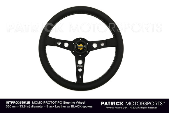 Momo Prototipo Steering Wheel - Black - Intpro35Bk2B INT PRO35BK2B / INT PRO35BK2B / INT-PRO35BK2B / INT.PRO35BK2B / INTPRO35BK2B