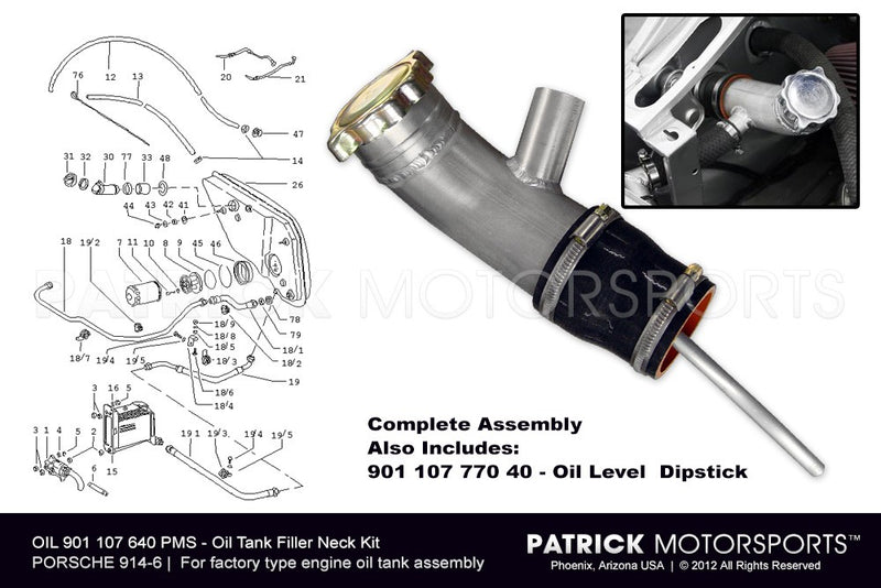 Fuel neck filler kit for Porsche 914, 480,00 €