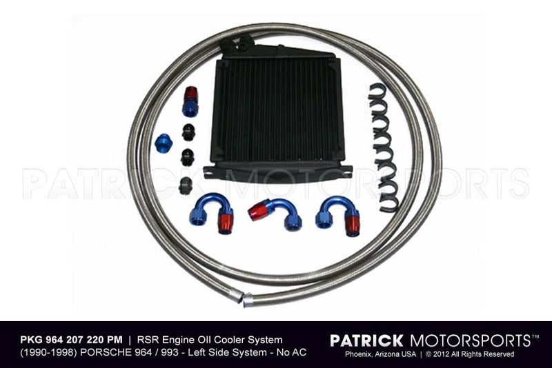 964 - 993 RSR Auxiliary Engine Oil Cooler System - No AC OIL 964 207 RSR PMS / OIL 964 207 RSR PMS / OIL-964-207-RSR-PMS / OIL.964.207.RSR.PMS / OIL964207RSRPMS