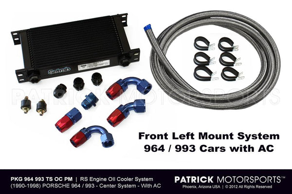 Porsche 964 / 993 Turbo S Secondary Front Oil Cooler Kit - Compatible With A/C OIL 964 207 TSOC PMS / OIL 964 207 TSOC PMS / OIL-964-207-TSOC-PMS / OIL.964.207.TSOC.PMS / OIL964207TSOCPMS