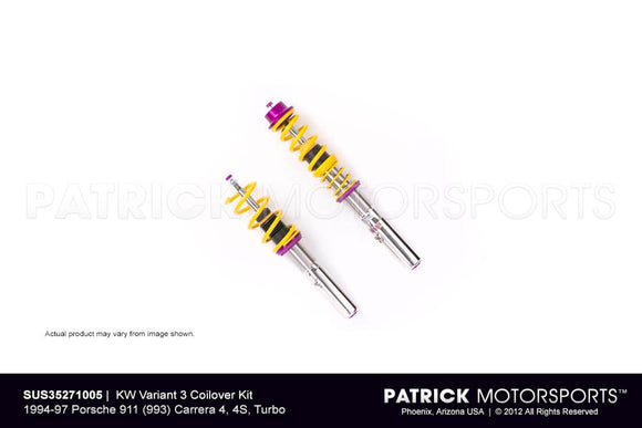 KW V3 Coilover Kit For 1994 - 1997 Porsche 993 C4, 4S, Turbo SUS 35271005 / SUS 35271005 / SUS-35271005 / SUS.35271005 / SUS35271005 /
