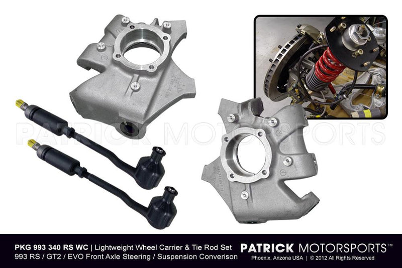 Porsche 993 RS / GT2 / Evo Lightweight Wheel Carrier / Hub and T - Rod Package SUS 993 340 RS WC PMS / GENUINE PORSCHE SUS 993 340 RS WC PMS / SUS-993-340-RS-WC-PMS / 993.340.RS.WC / 993340RSWCPMS