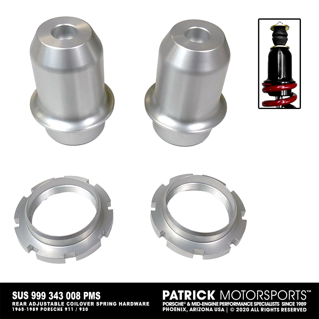 Porsche 911 / 930 Rear Adjustable Coilover Spring Perch Hat Hardware K ...