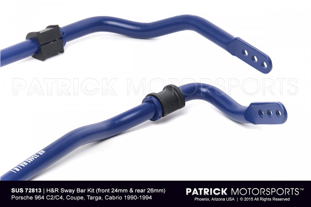 H&R Sway Bar Kit For Porsche 964 72813 (SUS 964 343 700 HR